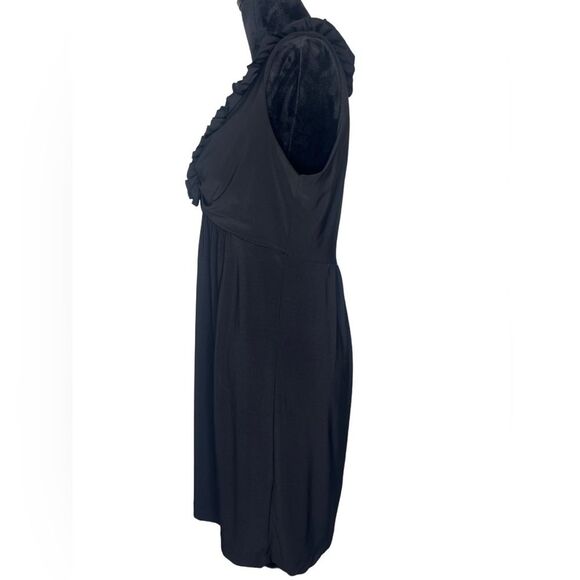 Tiana B. Black Goth Romance Sleeveless Ruffle V-Neck Mini Dress Size PM - Picture 6 of 11